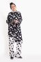 เดรสโอเวอร์ไซส์ ลายพิมพ์ polka Dot สีดำ