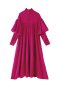 เดรสซาติน Silk Satin Midi Dress เดรสผ้าซิลค์ซาติน เนื้อสวย ทรงแขนพองเก๋ งานพรีเมียม
