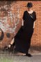สตรีทแฟชั่น Basic Black Pocket Maxi Dress by WLS