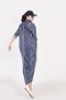 สตรีทแฟชั่น แม็กซี่เดรส ปกเชิ๊ต  (NAVY STRIPE PRINT) by WLS
