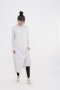 สตรีทแฟชั่น Oversized Grey Maxi Dress by WLS