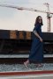 สตรีทแฟชั่น  Oversized Denim Shirt Maxi Dress By WLS