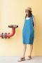 สตรีทแฟชั่น Super Oversized Denim and Shirt  Dress by WLS