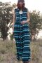 สตรีทแฟชั่น  G&B Stripes Maxi Shirt Dress by WLS