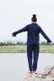 สตรีทแฟชั่น  Navy blue Oversized Jumpsuit by WLS