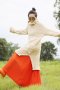 สตรีทแฟชั่น  Vanilla Oversized Turtleneck Sweater Dress by WLS