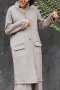 สตรีทแฟชั่น  Herringbone Wool Overcoat Set by WLS