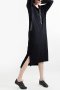 สตรีทแฟชั่น  Basic Black Hoodie Maxi Dress by WLS