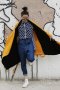 สตรีทแฟชั่น Mustart & Black Waterfall OverCoat by WLS