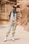 สตรีทแฟชั่น  Signature Harem Linen  Jumpsuit  Khaki by WLS
