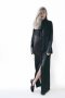 สตรีทแฟชั่น  Black Nominal Victorian Maxi Dress by WLS