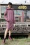 สตรีทแฟชั่น Comfy Oversized Hoodie Dress (Plum) by WLS