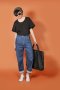 สตรีทแฟชั่น  Denim Baggy Pants (Blue Sky) by WLS