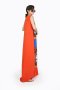  Orange Flirt Me Maxi Dress by WLS 