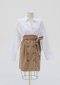 [CHUU] Shirt Layered Trench Dress