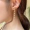 [CHUU] Five Cubic Drop Earring