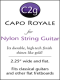 Shubb Capo Royale for Nylon String Guitar - C2G Gold