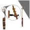 String Swing Guitar Hanger for Acoustic & Electric Guitars | CC01K - Black Walnut
