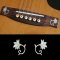 Guitar Bridge Inlay Sticker Oriental Flowers (WP) 2 pcs / set