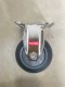 Bánh xe đẩy cao su xám, Bánh xe inox, bánh xe càng cố định thép không gỉ 304, 75mm, 100mm, 125mm - Pareo