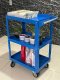 Xe đẩy dụng cụ thép 3 tầng size L 200kg, xe đẩy 3 tầng thép - Happy Move