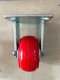 Bánh xe cố định polyurethane lõi gang càng thép mặt cong 2 inch, tải trọng 280-450 kg | Bánh xe công nghiệp hạng nặng, PAREO