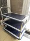 Xe đẩy thép đa dụng 3 tầng 150kg, xe đẩy 3 tầng thép -  Happy Move