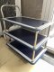 Xe đẩy thép đa dụng 3 tầng 150kg, xe đẩy 3 tầng thép -  Happy Move