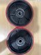 Bánh xe nâng tay PU 180x50mm, Bánh xe nâng tay PU màu đỏ - PAREO
