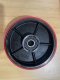 Bánh xe nâng tay PU 180x50mm, Bánh xe nâng tay PU màu đỏ - PAREO