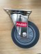 Bánh xe đẩy cao su xám, Bánh xe inox, bánh xe càng xoay thép không gỉ 304, 75mm, 100mm, 125mm - Pareo