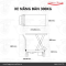 Xe nâng mặt bàn 300kg, xe nâng bàn, xe nâng thủy lực  - Happy Move