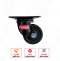 Bánh xe Nylon đen càng xoay 75mm - PAREO