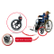 Bánh xe dành cho xe lăn đường kính 150mm, bánh trước xe lăn - PAREO