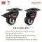 Bánh xe đẩy PVC 50mm màu đen, xoay 360 độ - hãng Pareo