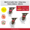 Bánh xe đẩy Nylon, Bánh xe PA càng inox 304 xoay 360 độ. Kích thước 75mm,100mm,125mm thương hiệu PAREO