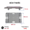 Xe đẩy Fibertech sàn nhựa có bánh xe, xe đẩy hàng không tay cầm, xe đẩy Dolly, tải trọng 100kg, dùng trong gia đình - Happy Move