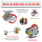 Bánh xe lò xo giảm xóc PU đỏ, bánh xe giảm chấn lò xo, bánh xe đẩy chống xóc, bánh xe giảm rung lò xo 125mm, 150mm, 200mm - Pareo