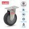 Bánh xe đẩy cao su xám, Bánh xe inox, bánh xe càng xoay thép không gỉ 304, 75mm, 100mm, 125mm - Pareo