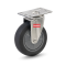 Bánh xe đẩy cao su xám, Bánh xe inox, bánh xe càng xoay thép không gỉ 304, 75mm, 100mm, 125mm - Pareo