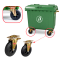 Bánh xe thùng rác 660 Lít | Bánh xe thùng rác 200mm | Bánh xe thùng rác 8 inch xoay có khóa | Phụ kiện bánh xe thùng rác PAREO