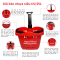 Giỏ kéo siêu thị 55L có bánh xe - Happy Move