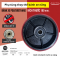 Bánh xe nâng tay PU 180x50mm, Bánh xe nâng tay PU màu đỏ - PAREO