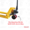 Bánh xe nâng tay PU 180x50mm, Bánh xe nâng tay PU màu đỏ - PAREO