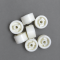 Bánh xe đẩy nylon 45x23mm, phụ tùng xe nâng, bánh nhựa trắng đầu mũi càng xe nâng tay, bánh xe rời - Pareo