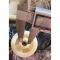 Bánh xe đẩy nylon 45x23mm, phụ tùng xe nâng, bánh nhựa trắng đầu mũi càng xe nâng tay, bánh xe rời - Pareo