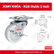 BÁNH XE ĐẨY NYLON (PA) CÀNG INOX 304 XOAY, BÁNH XE CHO NHÀ MÁY THỰC PHẨM, DƯỢC PHẨM  - PAREO