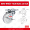 BÁNH XE ĐẨY NYLON (PA) CÀNG INOX 304 XOAY, BÁNH XE CHO NHÀ MÁY THỰC PHẨM, DƯỢC PHẨM  - PAREO