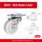 BÁNH XE ĐẨY NYLON (PA) CÀNG INOX 304 XOAY, BÁNH XE CHO NHÀ MÁY THỰC PHẨM, DƯỢC PHẨM  - PAREO
