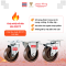 Bánh xe đẩy chịu nhiệt 280°C càng cố định D75/100/125mm. - Pareo
